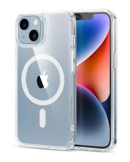 Magfit Cover for iPhone 15 (6.1.inch) | Mag-Safe Wireless Charging | Designed with Magnetic Lock Shockproof Transparent Back Case