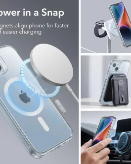 Magfit Cover for iPhone 15 Plus Mag-Safe Wireless Charging | Designed with Magnetic Lock Shockproof Phone Case