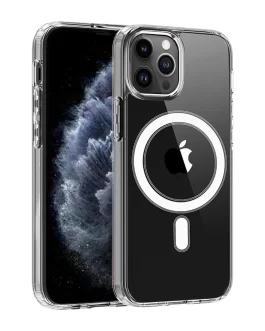 Back Cover Case for iPhone 12 Pro Compatible with MagSafe | Camera Protection Transparent Back Case