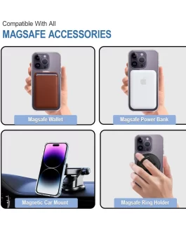 Campatible iPhone 14 Pro Max Cover, Compatible with MagSafe, Scratch-Resistant, Thin and Slim, Classic Shockproof Military-Grade Protection