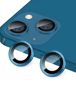Camera Lens Protector for IPhone 13 6.1″& IPhone 13 Mini 5.4″, Tempered Glass Camera Lens Protector (Blue)