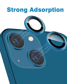 Camera Lens Protector for IPhone 13 6.1″& IPhone 13 Mini 5.4″, Tempered Glass Camera Lens Protector (Blue)