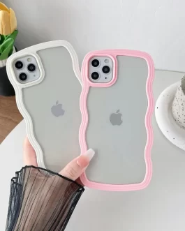 IPhone 11 Pro Cute Curly Wave Case, Shock Proof, Grip, Soft TPU & Girls Stylish, Camera Bump Protector for IPhone