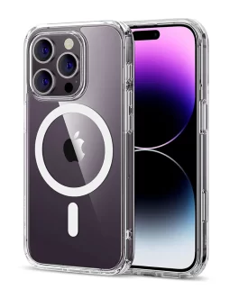 Magfit Cover for IPhone 16 Pro (6.3 inch) | Mag-Safe Wireless Charging | Designed with Magnetic Lock Shockproof Phone Bumper Transparent Back Case